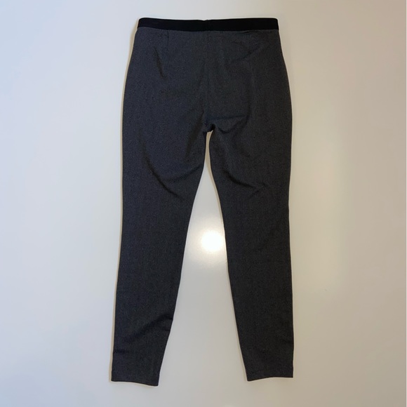 Eileen Fisher Herringbone Leggings XS Gray Recycled Stretch Knit Pants - Picture 8 of 11